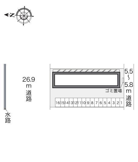 スリーフォレスト(20938)の駐車配置図