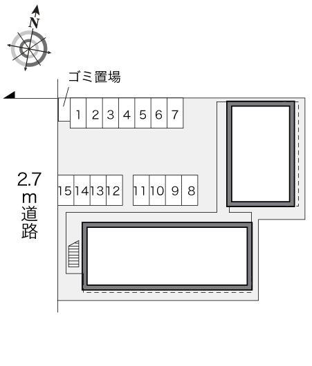 鴨川(22526)の駐車配置図