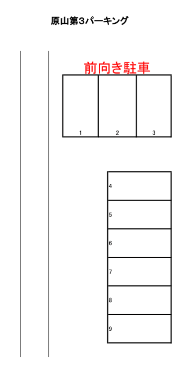 原山第３パーキングの駐車配置図