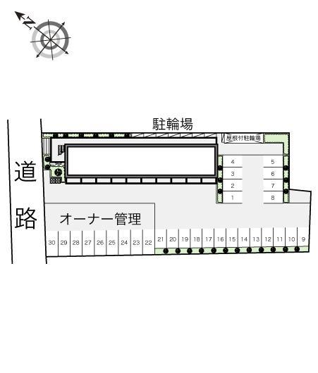 クレール(14668)の駐車配置図
