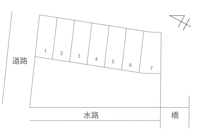 出水8丁目駐車場の駐車配置図