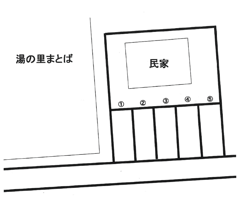 的場２丁目駐車場の駐車配置図