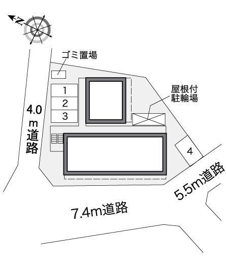 リトルリリー(38707)の駐車配置図