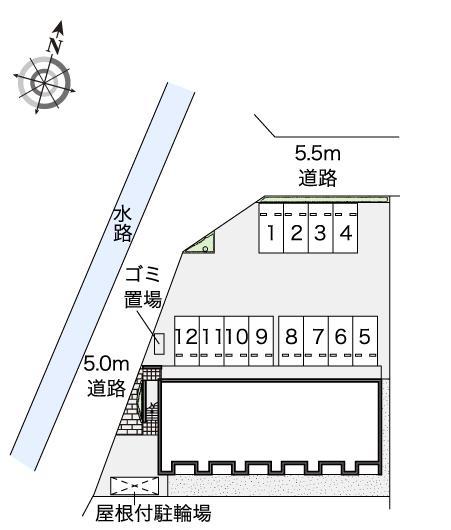 シルビアン(44083)の駐車配置図