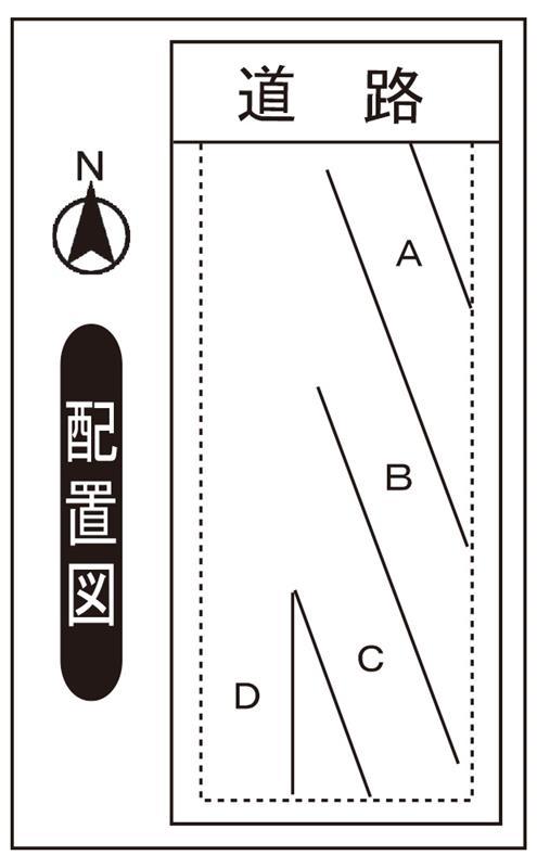 手寄駐車場の駐車配置図