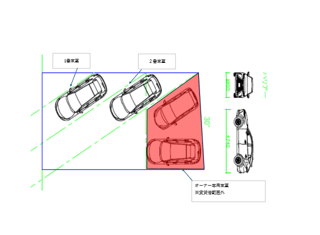 横浜子安通２丁目駐車場の駐車配置図