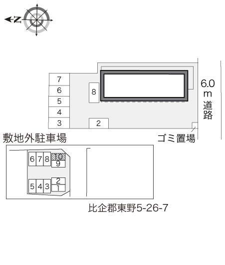 ソフィア(19012)の駐車配置図