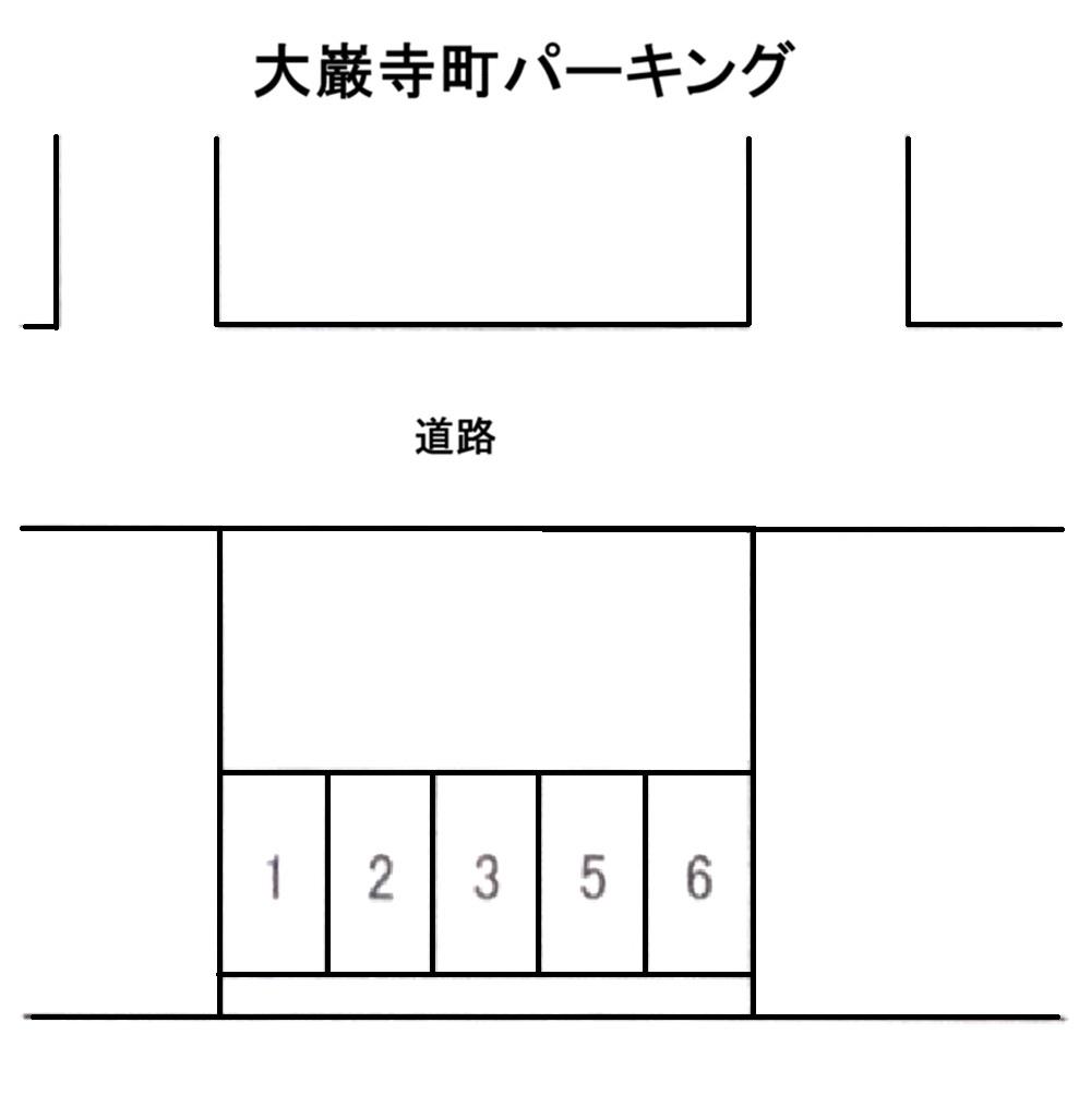大巌寺町パーキングの駐車配置図