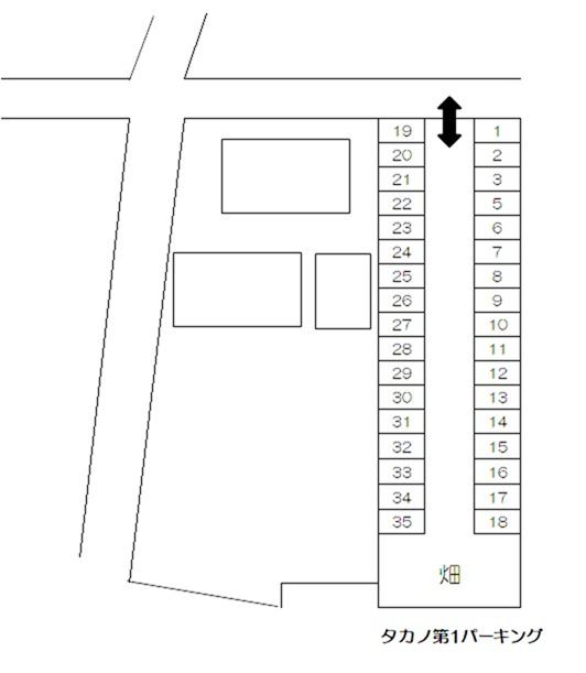 タカノ第1パーキングの駐車配置図