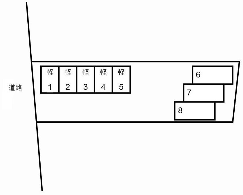 みかん駐車場の駐車配置図