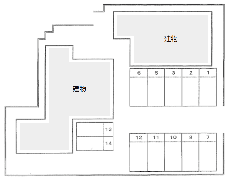 ルミエール円山の駐車配置図