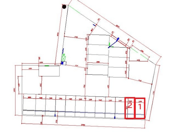 本庄駅前第２の駐車配置図