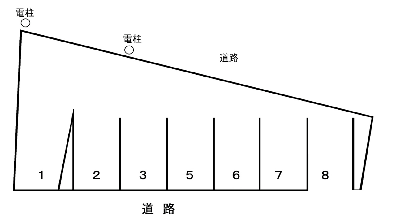 親和パーキングⅠの駐車配置図