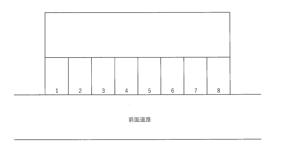 千鳥2丁目 月極駐車場 の駐車配置図