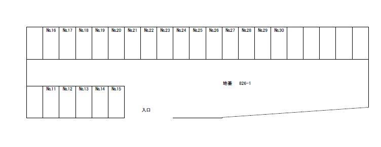 ヒルサイドテラス寺尾台の駐車配置図