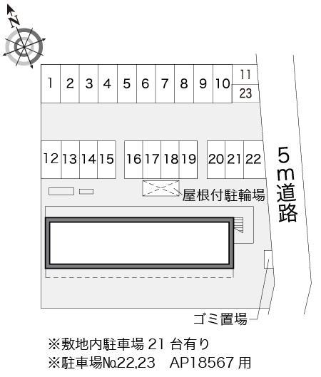 建石(14198)の駐車配置図