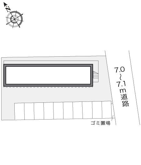 ソレイユ(17098)の駐車配置図