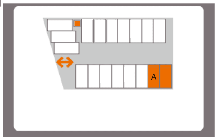 Dパーキング大森町PS第1の駐車配置図
