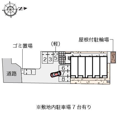 クレイノレジデンス木下(57882)の駐車配置図