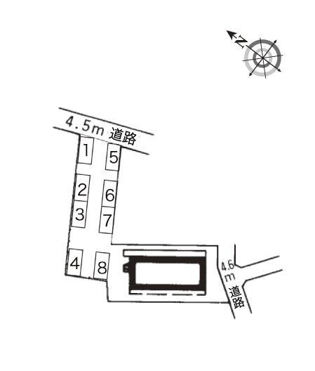 サンフラワー(8180)の駐車配置図