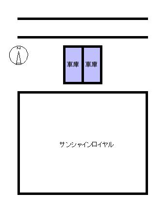 サンシャインロイヤルの駐車配置図