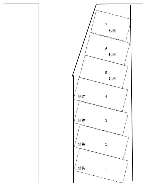 村川駐車場（伊加賀本町）の駐車配置図