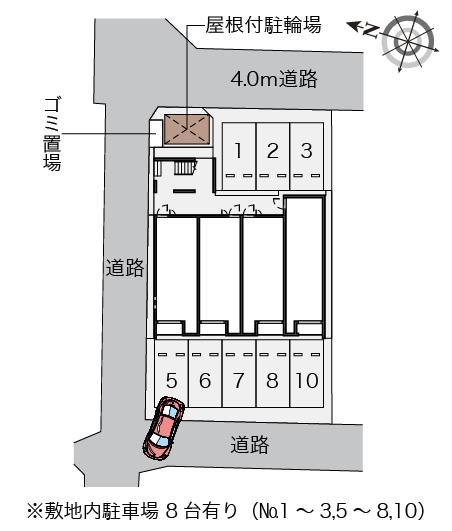 クレイノモンターニュ(58551)の駐車配置図