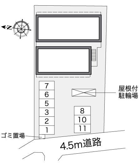 プロヴァンス(38271)の駐車配置図