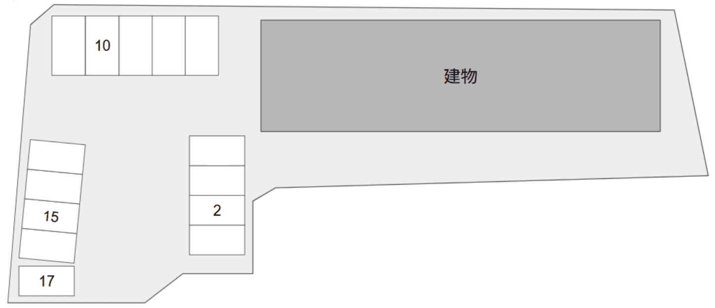 グラシア Ｋ別駐車場の駐車配置図