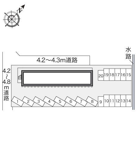 エーデル(17538)の駐車配置図