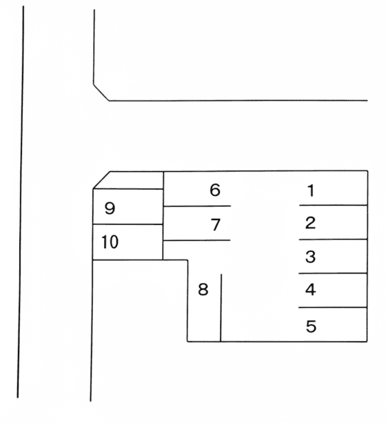 高砂6-3駐車場の駐車配置図