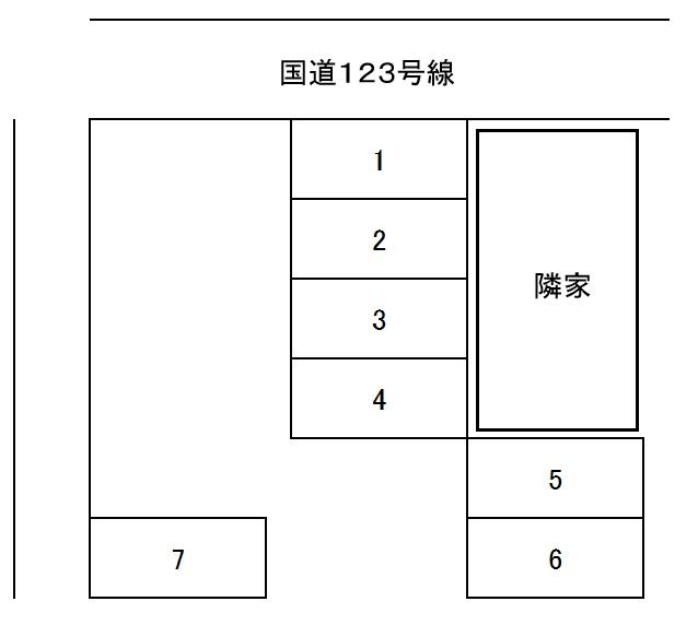 渡里町Ｓ(ｴｽ)パーキングの駐車配置図