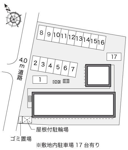 コンフォール(18809)の駐車配置図