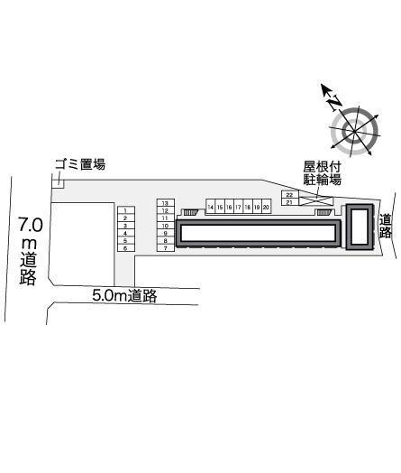 二田(25382)の駐車配置図