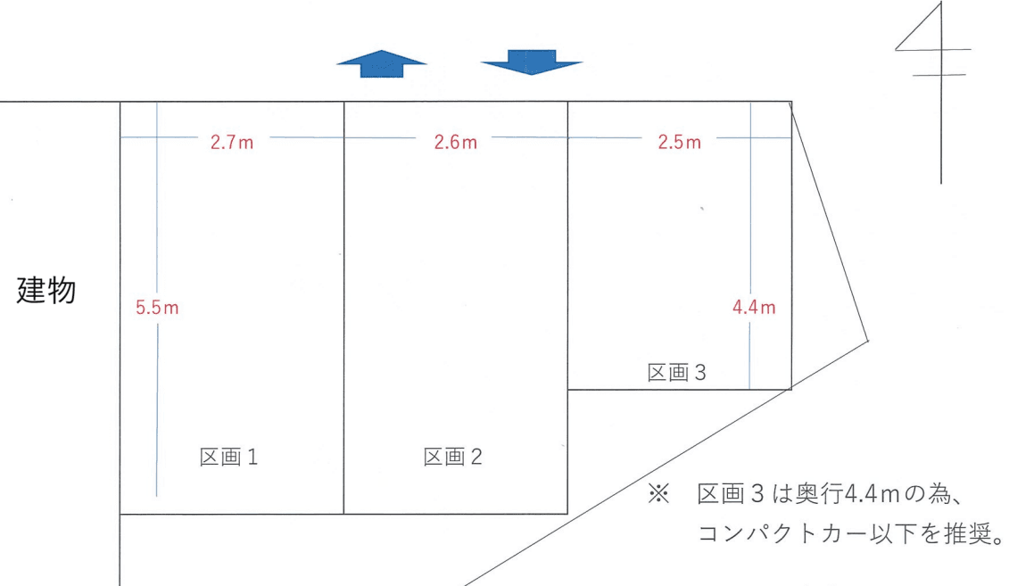 No.14駐車場の駐車配置図
