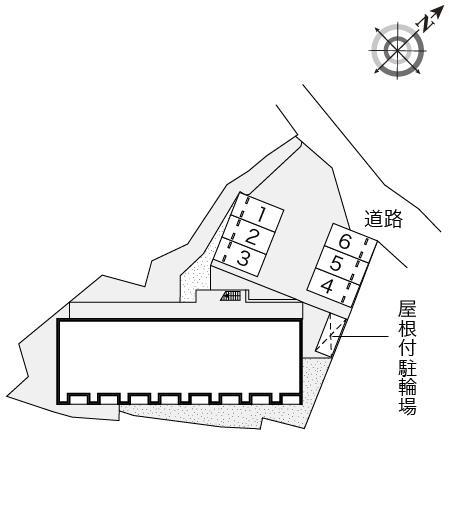 サンフラワー上新地(54166)の駐車配置図