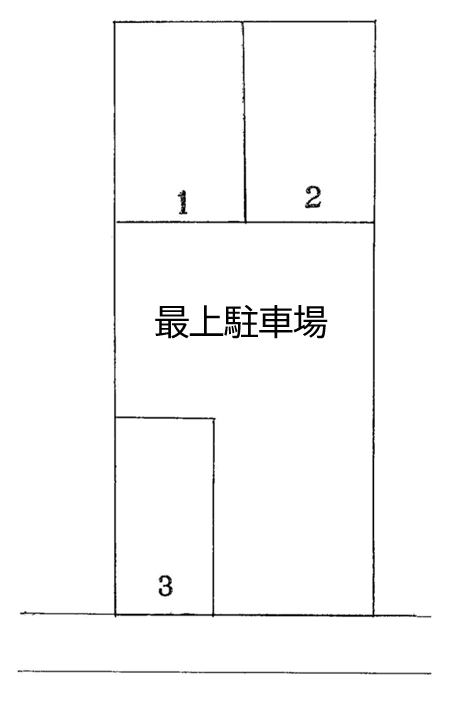 最上駐車場の駐車配置図