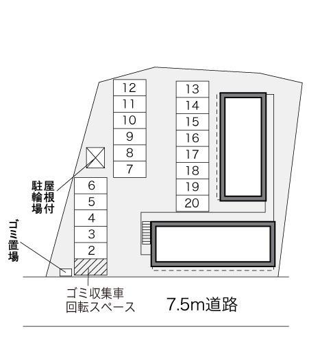 ＡＬＷＡＹＳ東根(29938)の駐車配置図