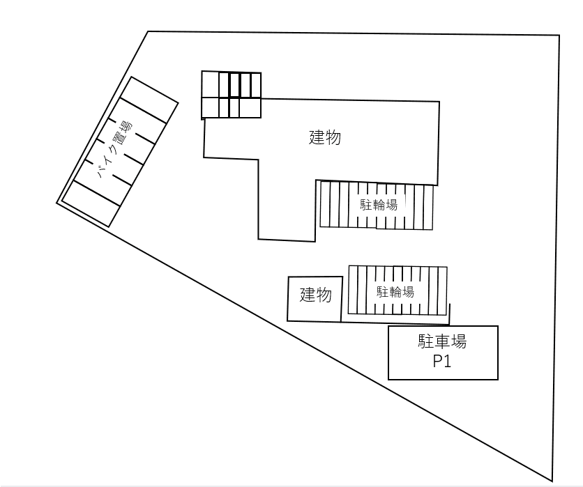 ラフィスタ川崎の駐車配置図