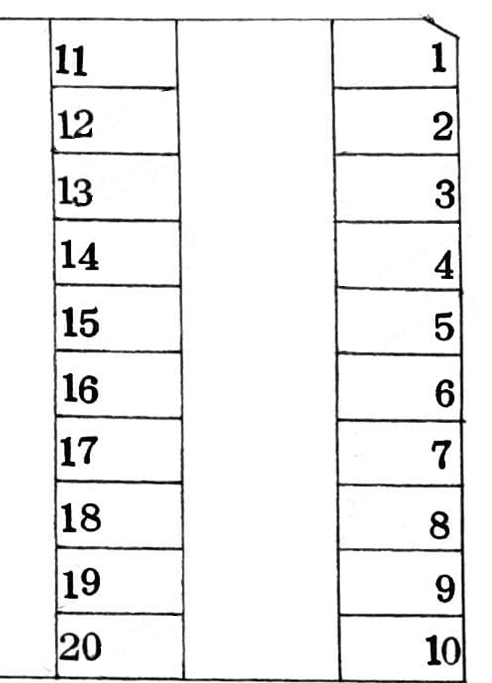 スマイルパーク45号の駐車配置図