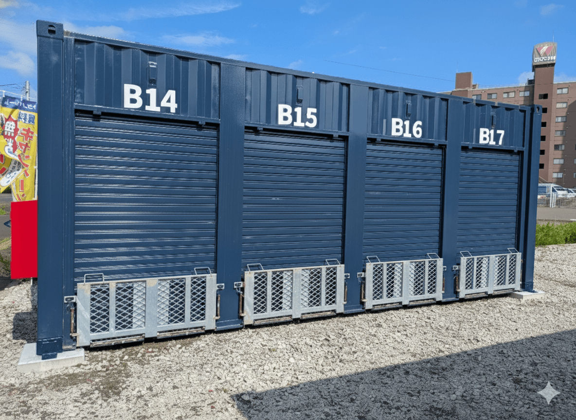 バイクガレージ太白区東中田の外観・駐車場イメージ1枚目