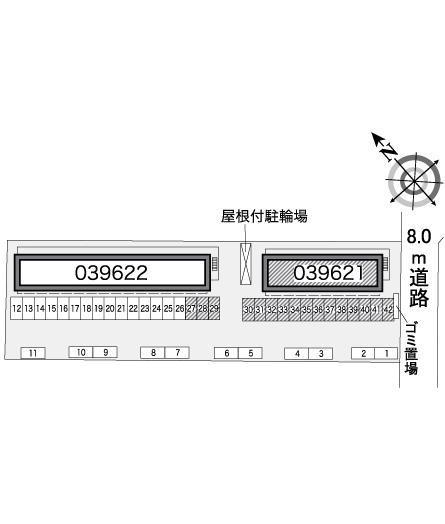 サザンクロスⅡ(39621)の駐車配置図