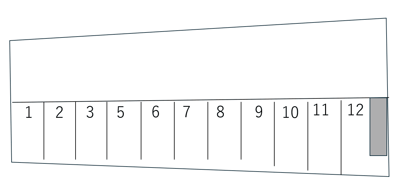 中根月極駐車場　71-2の駐車配置図