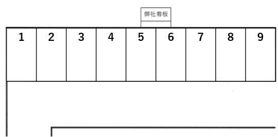 常盤駐車場の駐車配置図