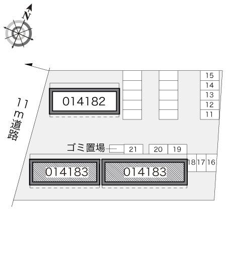 葵第１(14183)の駐車配置図