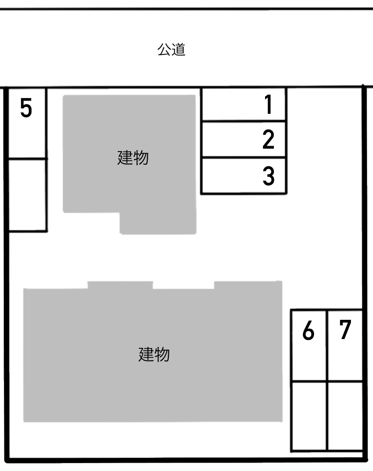 グランディールの駐車配置図