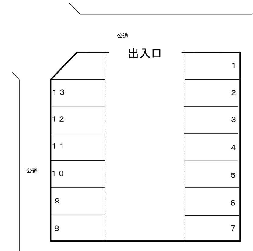 【26】末広町７丁目駐車場の駐車配置図