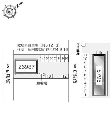 ウェル(15795)の駐車配置図