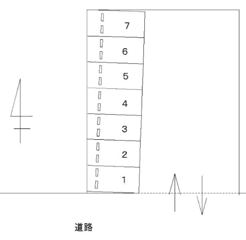 FK日岡町3丁目駐車場の駐車配置図