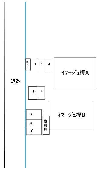 ｲﾏｰｼﾞｭ榎の駐車配置図